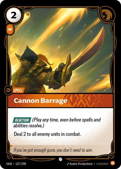 Cannon Barrage - 127/298 - Common - Origins