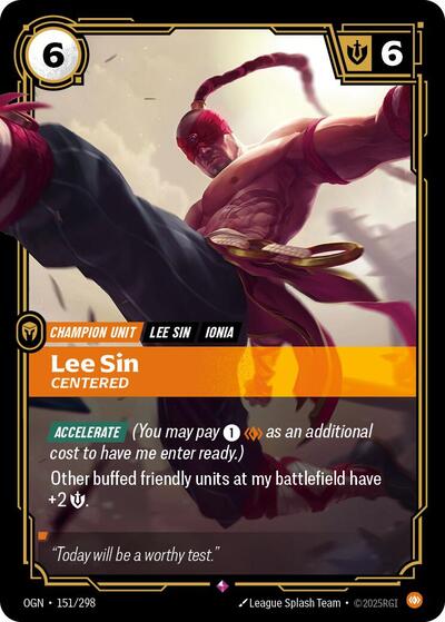 Lee Sin, Centered - 151/298 - Rare - Origins