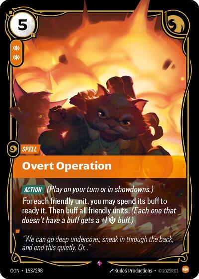 Overt Operation - 153/298 - Rare - Origins