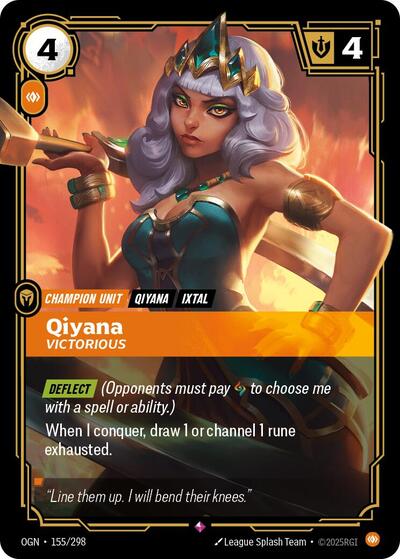 Qiyana, Victorious - 155/298 - Rare - Origins