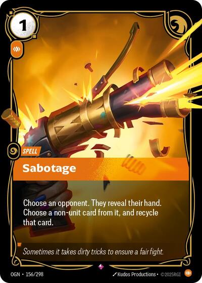 Sabotage - 156/298 - Rare - Origins