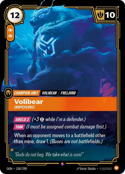 Volibear, Imposing - 158/298 - Rare - Origins