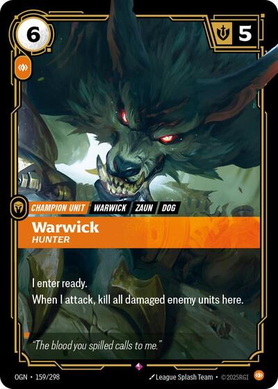 Warwick, Hunter - 159/298 - Rare - Origins