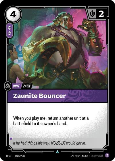Zaunite Bouncer - 188/298 - Uncommon - Origins