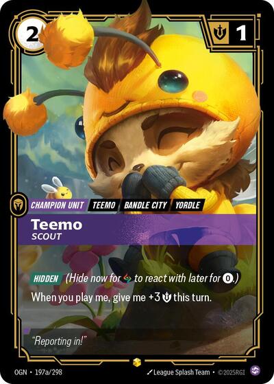 Teemo, Scout - 197a/298 - Showcase (Alternate Art) - Origins