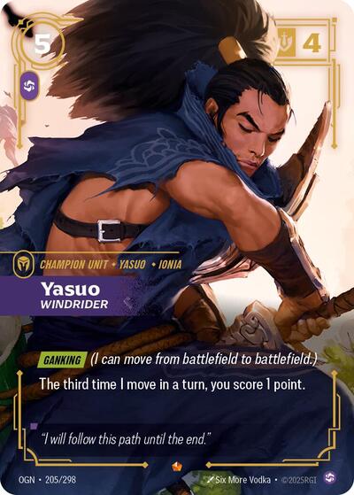 Yasuo, Windrider - 205/298 - Epic - Origins