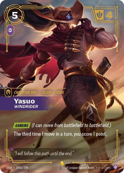 Yasuo, Windrider - 205a/298 - Showcase (Alternate Art) - Origins