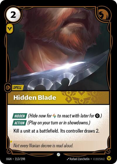 Hidden Blade - 213/298 - Common - Origins