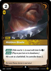 Hidden Blade - 213/298 - Common - Origins