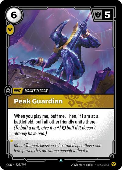 Peak Guardian - 223/298 - Uncommon - Origins