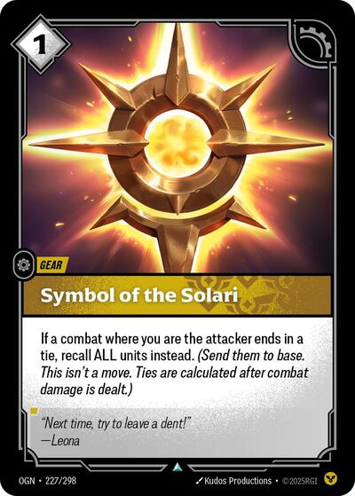 Symbol of the Solari - 227/298 - Uncommon - Origins
