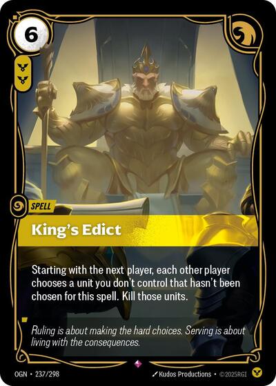 King's Edict - 237/298 - Rare - Origins