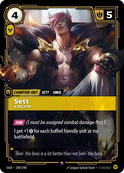 Sett, Kingpin - 240/298 - Rare - Origins