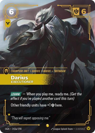 Darius, Executioner - 243a/298 - Showcase (Alternate Art) - Origins