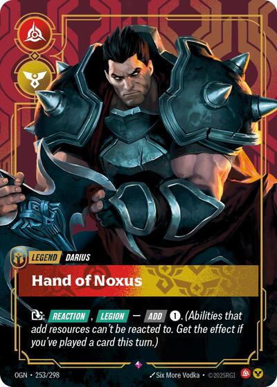 Darius, Hand of Noxus - 253/298 - Rare - Origins