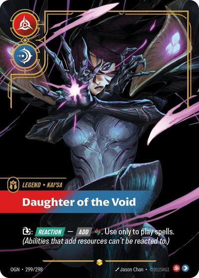 Kai'Sa, Daughter of the Void - 299/298 - Showcase (Overnumbered) - Origins