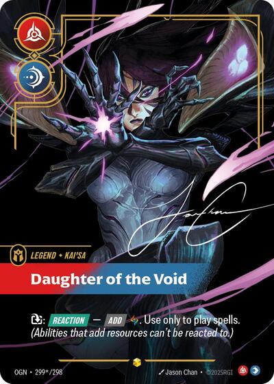 Kai'Sa, Daughter of the Void - 299*/298 - Showcase (Signature) - Origins