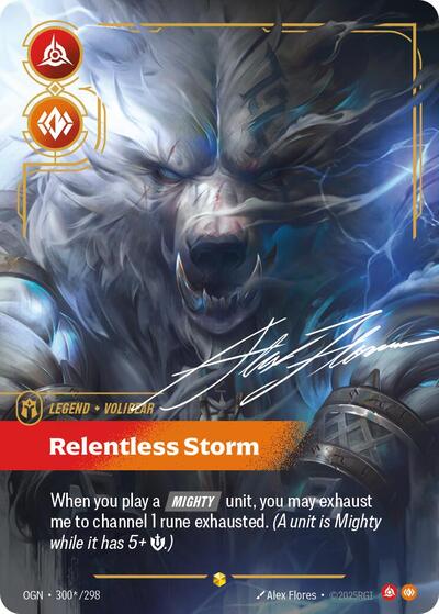 Volibear, Relentless Storm - 300*/298 - Showcase (Signature) - Origins