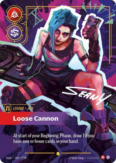 Jinx, Loose Cannon - 301*/298 - Showcase (Signature) - Origins