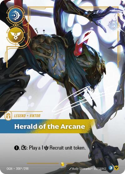 Viktor, Herald of the Arcane - 308*/298 - Showcase (Signature) - Origins