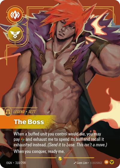 Sett, The Boss - 310/298 - Showcase (Overnumbered) - Origins