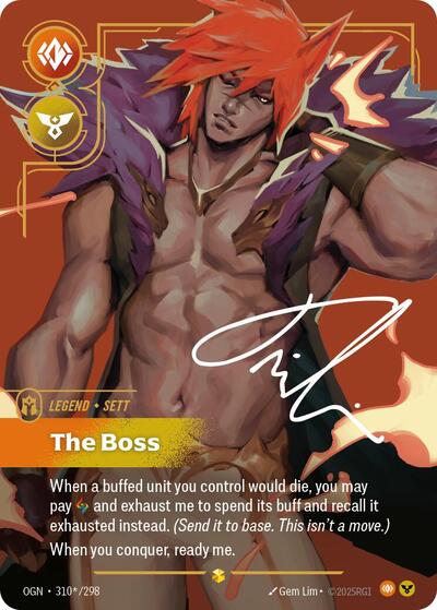 Sett, The Boss - 310*/298 - Showcase (Signature) - Origins