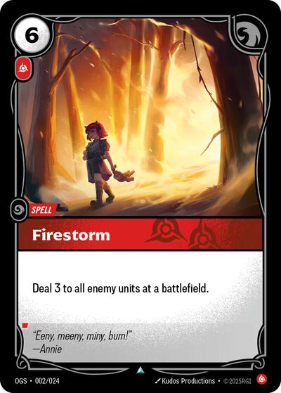 Firestorm - 002/024 - Uncommon - Origins: Proving Grounds