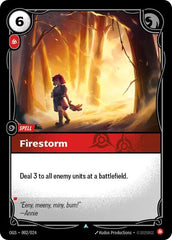 Firestorm - 002/024 - Uncommon - Origins: Proving Grounds