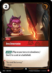 Incinerate - 003/024 - Common - Origins: Proving Grounds