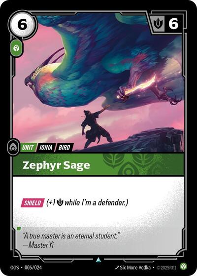 Zephyr Sage - 005/024 - Uncommon - Origins: Proving Grounds