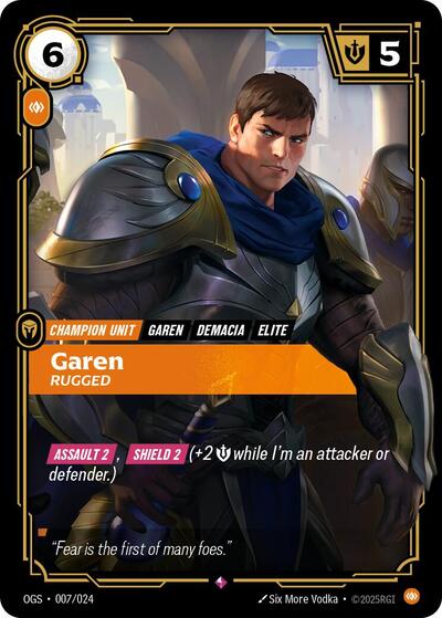 Garen, Rugged - 007/024 - Rare - Origins: Proving Grounds