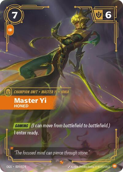 Master Yi, Honed - 009/024 - Epic - Origins: Proving Grounds