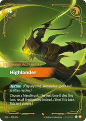 Highlander - 020/024 - Epic - Origins: Proving Grounds