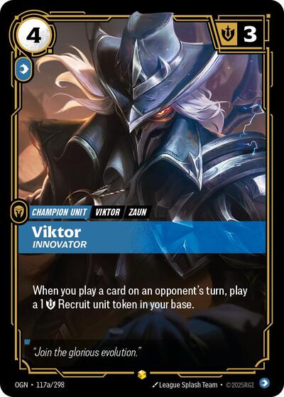 Viktor, Innovator - 117a/298 - Showcase (Alternate Art) - Origins