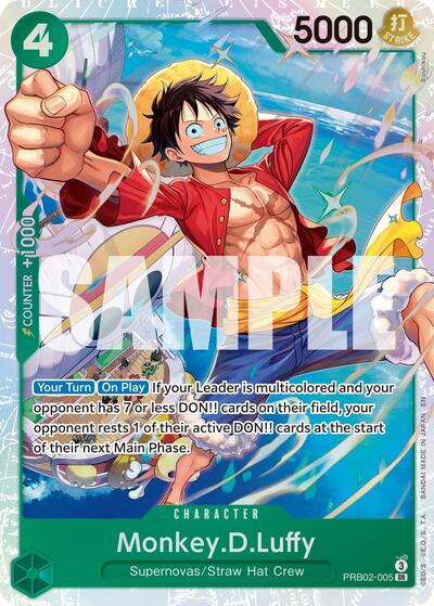 Monkey.D.Luffy - PRB02-005 - Super Rare - The Best- Vol. 2