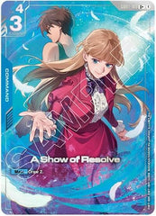 A Show of Resolve (U+) (Premium Accessory Set - Mobile Suit Gundam Wing) - GD01-100 - Full Art Uncommon - Gundam Promotional Cards
