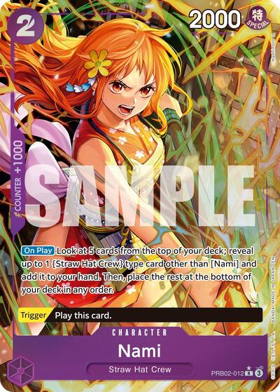 Nami - PRB02-012 - Rare (Alternate Art) - The Best- Vol. 2