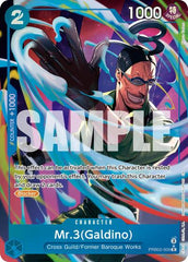 Mr.3(Galdino) - PRB02-009 - Rare (Alternate Art) - The Best- Vol. 2