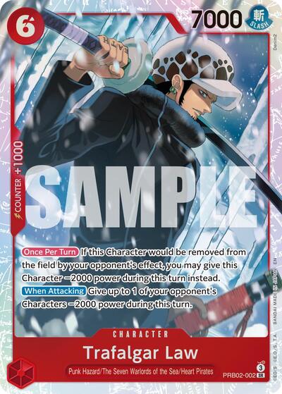 Trafalgar Law - PRB02-002 - Super Rare - The Best- Vol. 2