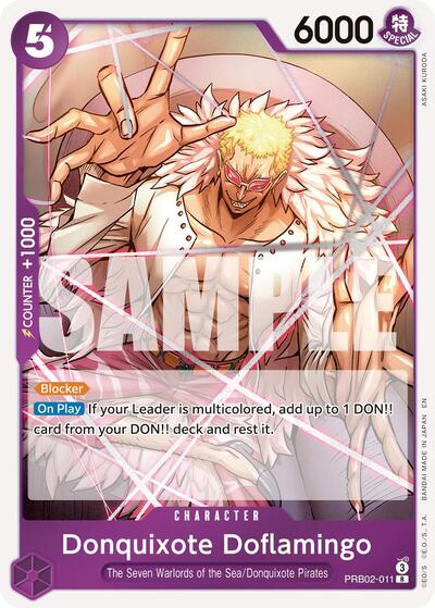 Donquixote Doflamingo - PRB02-011 - Rare - The Best- Vol. 2