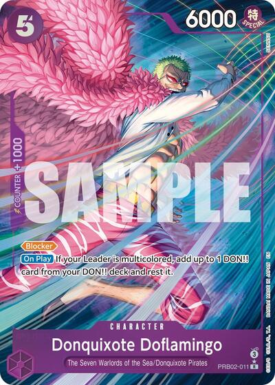 Donquixote Doflamingo - PRB02-011 - Rare (Alternate Art) - The Best- Vol. 2