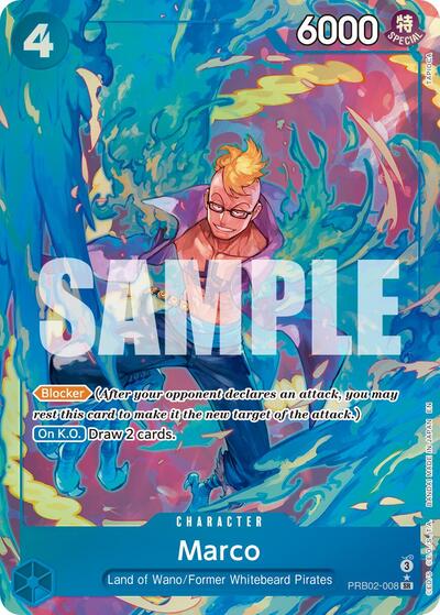 Marco - PRB02-008 - Super Rare (Alternate Art) - The Best- Vol. 2