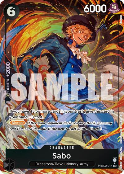 Sabo - PRB02-014 - Super Rare (Alternate Art) - The Best- Vol. 2