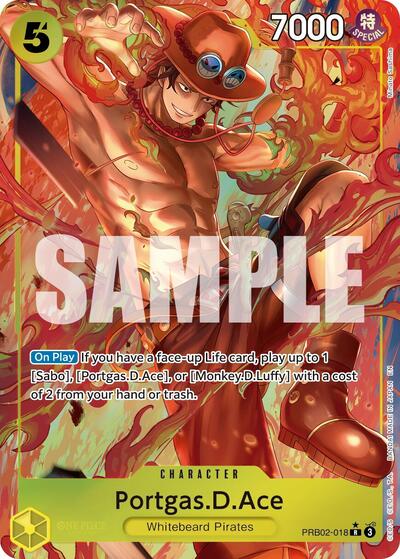 Portgas.D.Ace - PRB02-018 - Rare (Alternate Art) - The Best- Vol. 2