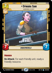 Synara San - Harboring a Secret - 225/264 - Legendary - Secrets of Power