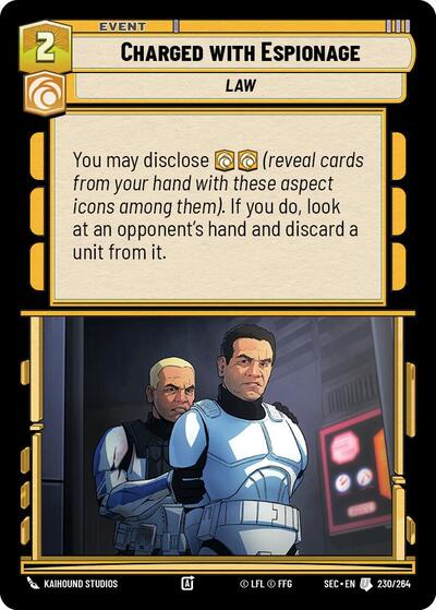 Charged with Espionage - 230/264 - Uncommon - Secrets of Power