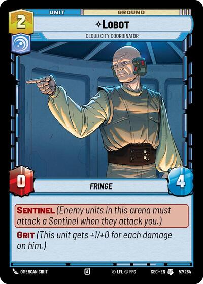 Lobot - Cloud City Coordinator - 57/264 - Uncommon - Secrets of Power