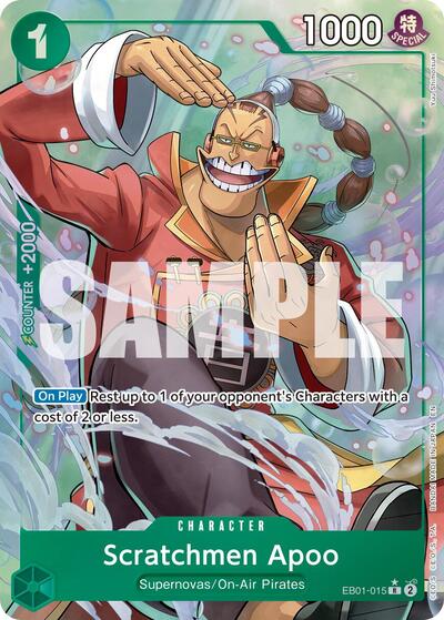 Scratchmen Apoo - EB01-015 - Rare (Alternate Art) - The Best- Vol. 2