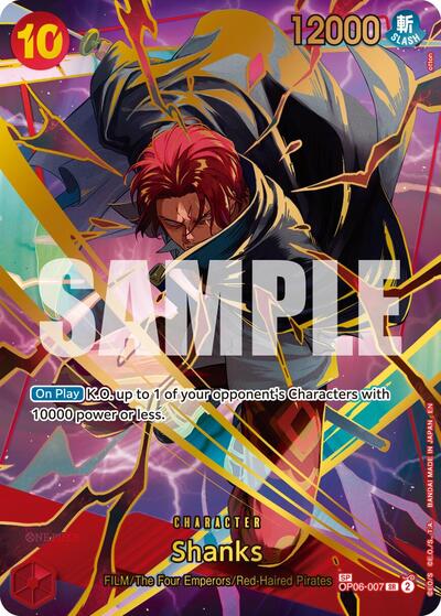 Shanks - OP06-007 - Super Rare (Special Alternate Art) - The Best- Vol. 2