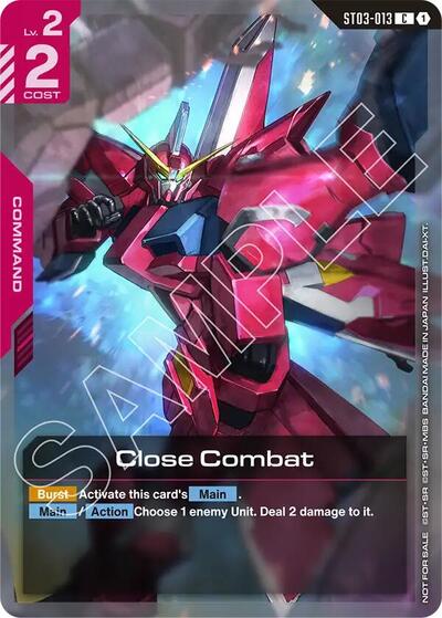 Close Combat (Championship Participation Pack 01) - ST03-013 - COMMON - Gundam Promotional Cards